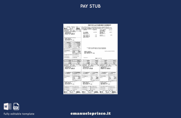 stile verificato Modello di riepilogo dei guadagni Printpack INC